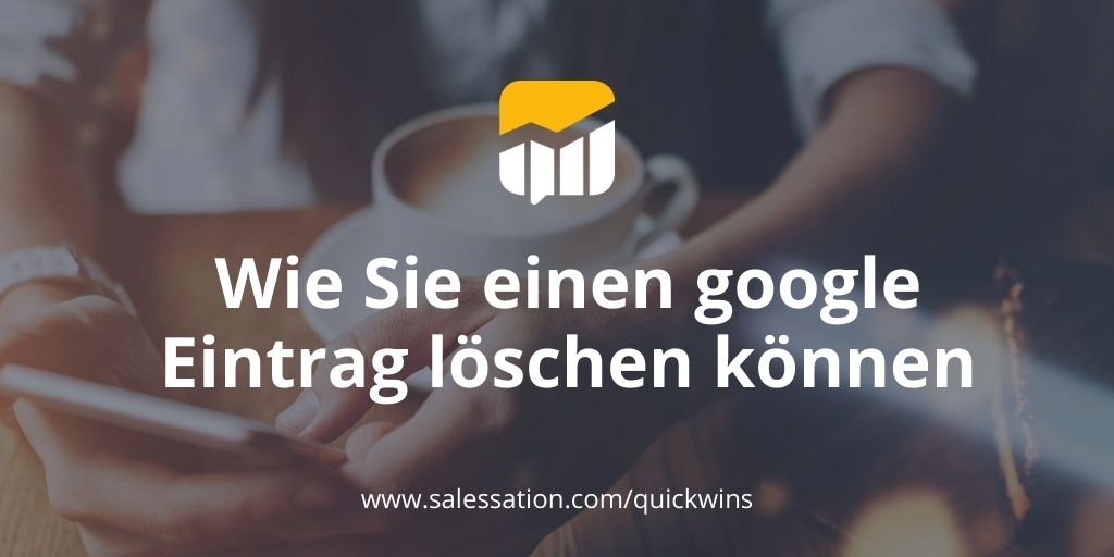 Wie Sie einen google-Eintrag löschen können